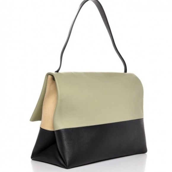 Celine all soft tote bag, in sage multi whit the mini pocket 100% Authentic - Picture 6 of 9